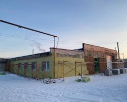 Продолжение отделки фасада автосервиса в Безенчуке